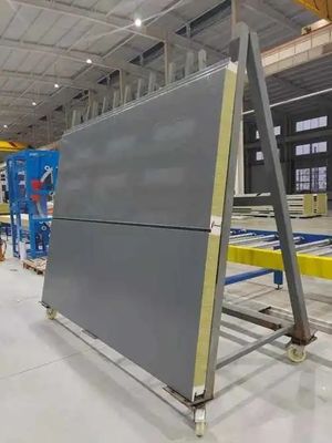 高層ビルのための200mm厚さの防火サンドイッチ壁パネルシステム